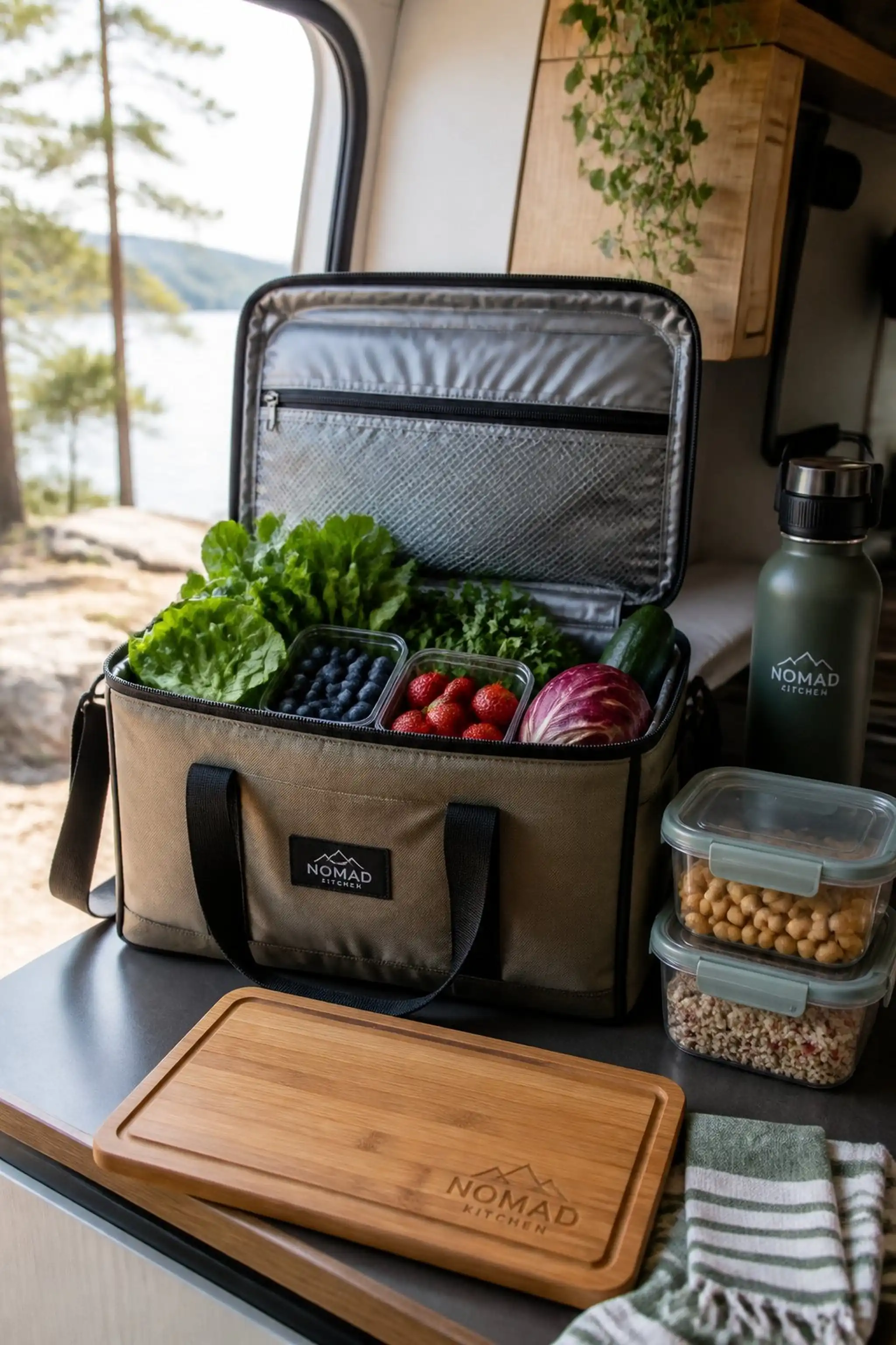 Insulated cooler bags for fresh produce