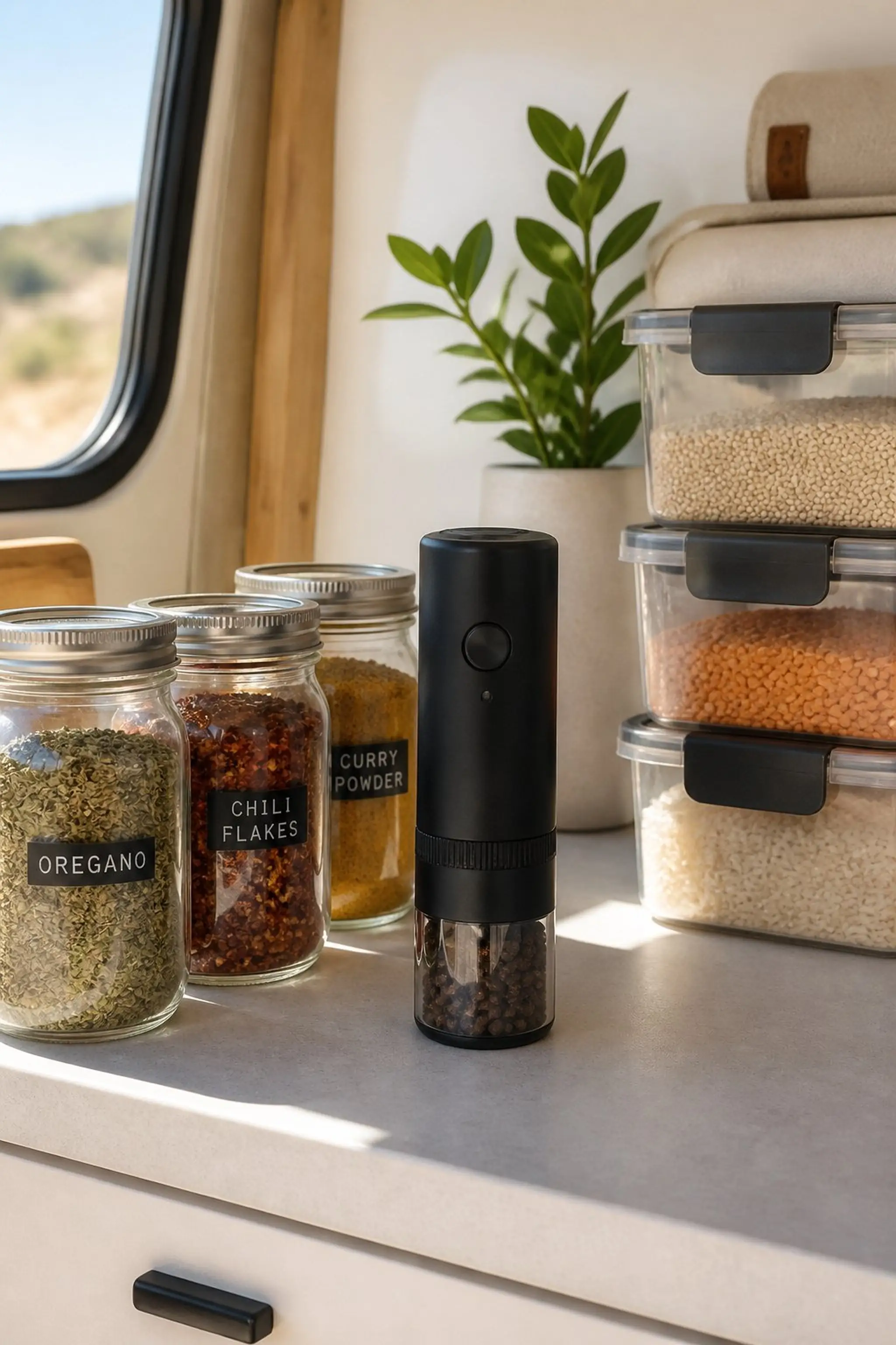Portable spice grinder brings fresh flavors