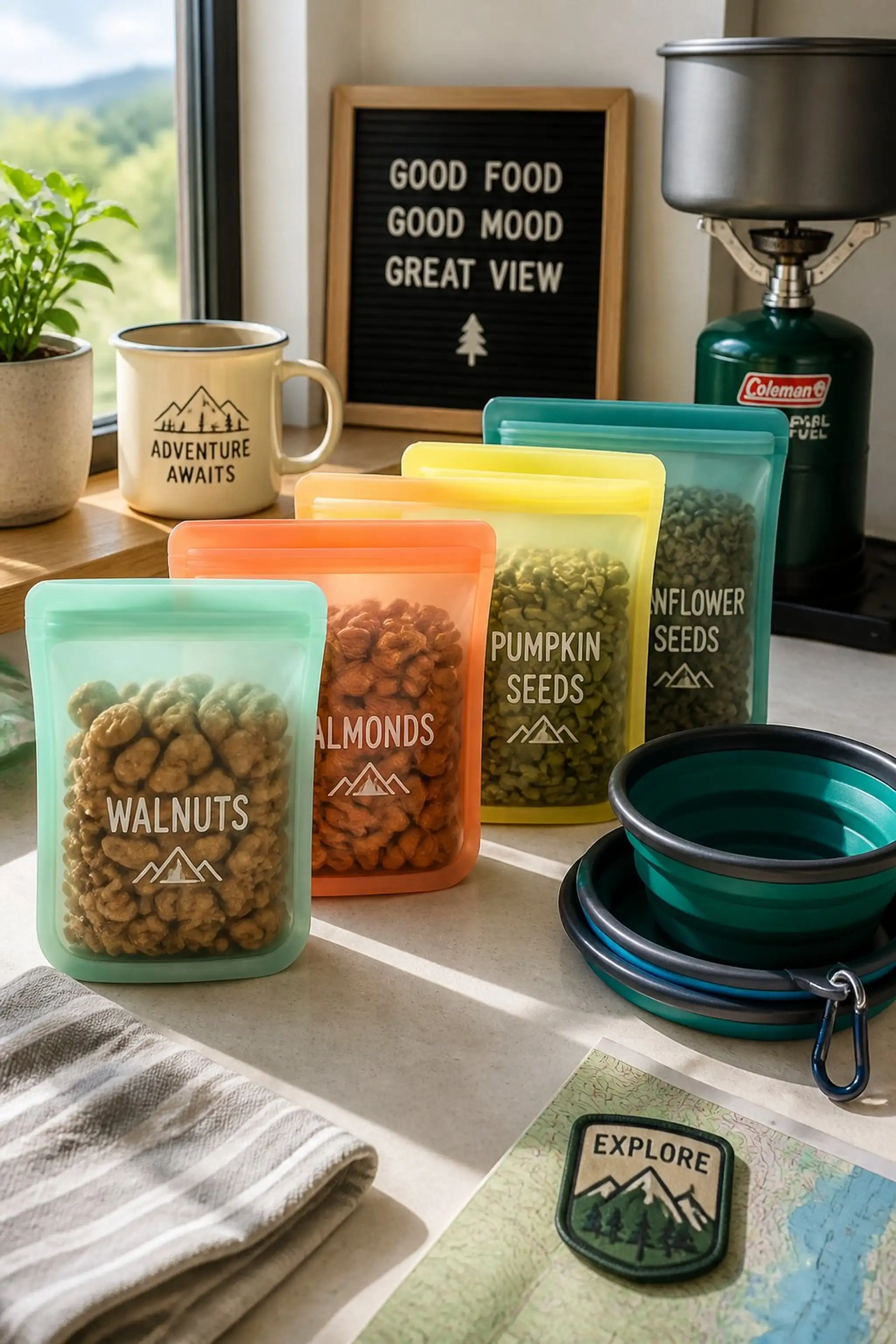 Reusable silicone snack bags cut waste