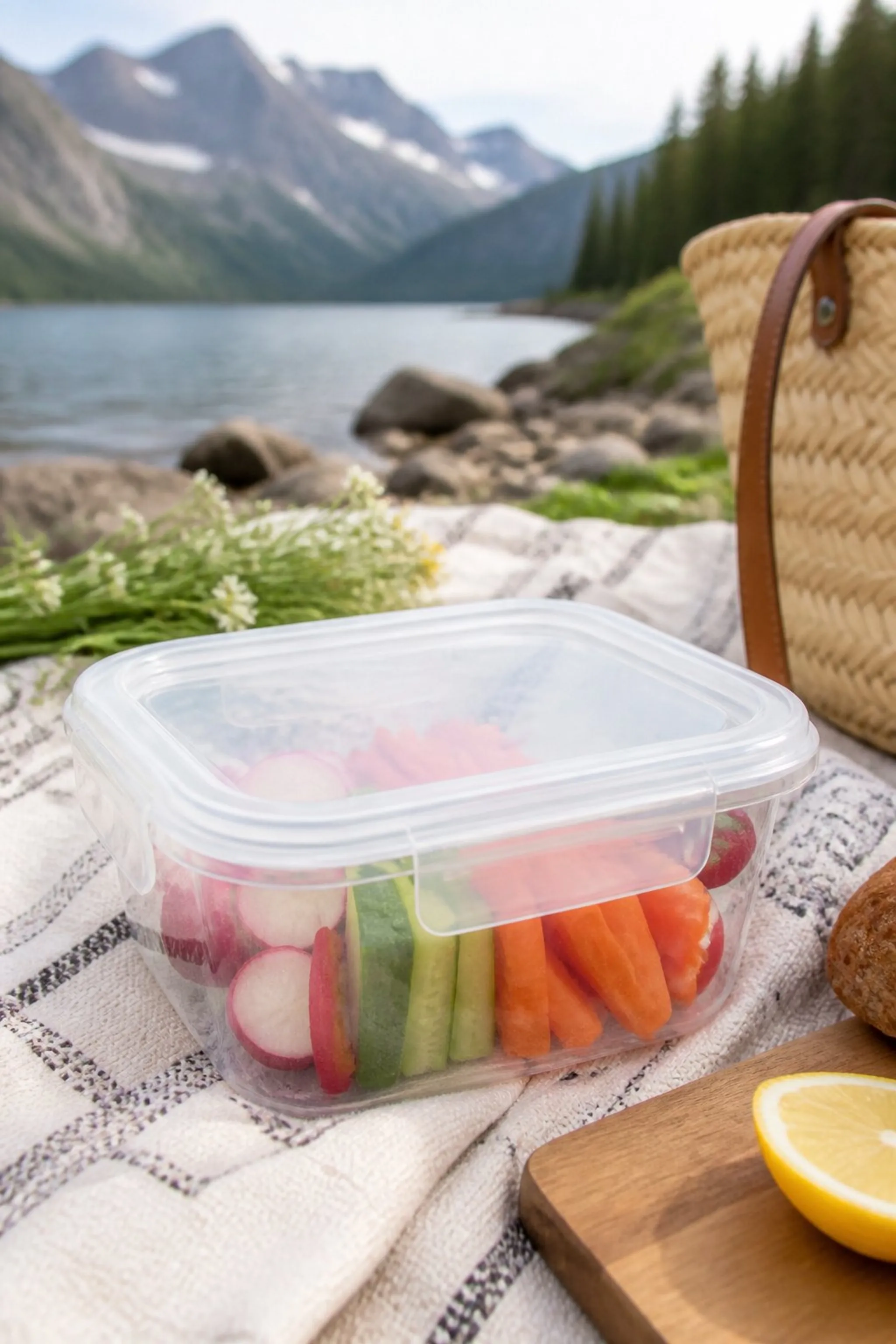Leak-proof snap lids stop messy spills