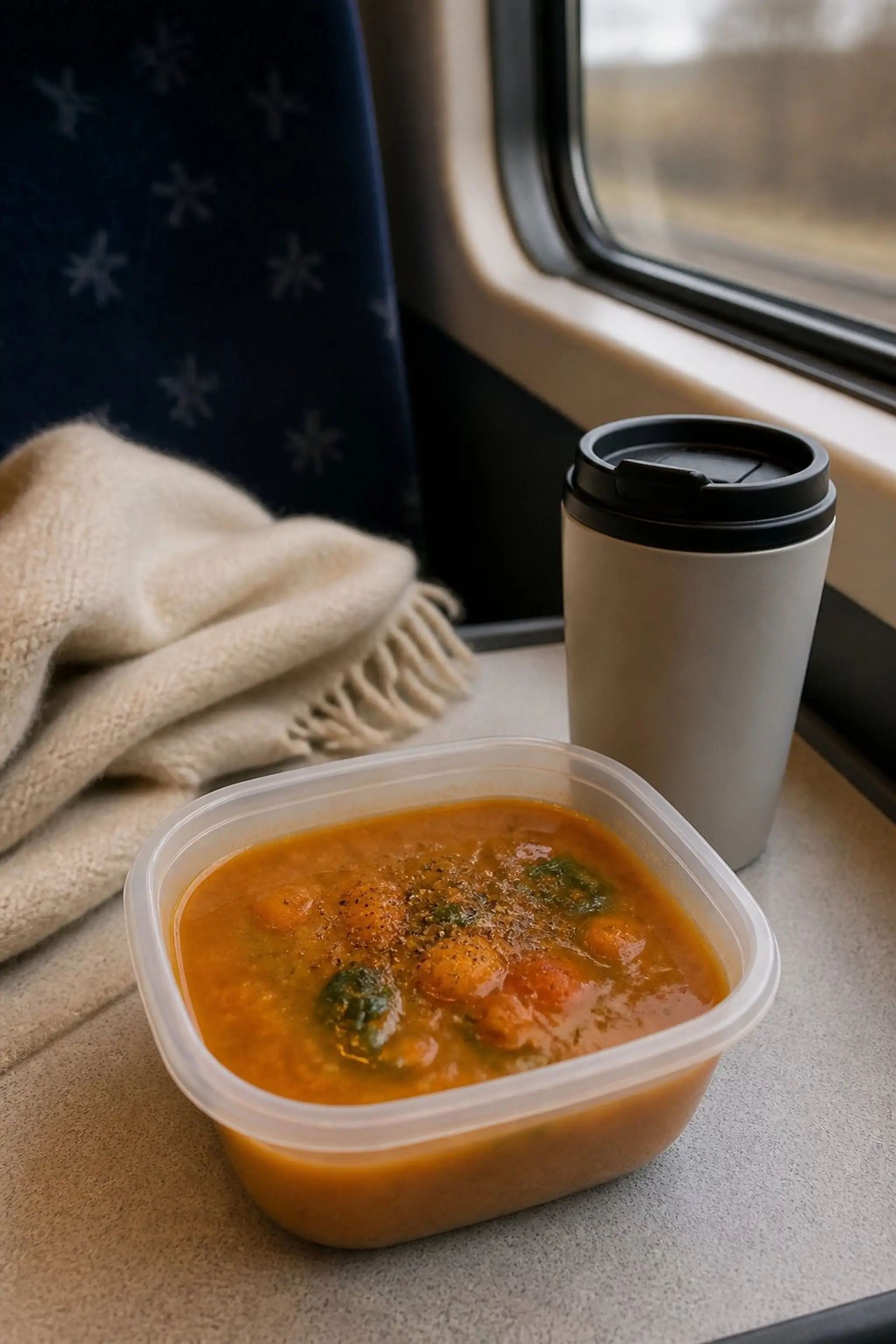 Microwave-safe containers for warm snack breaks