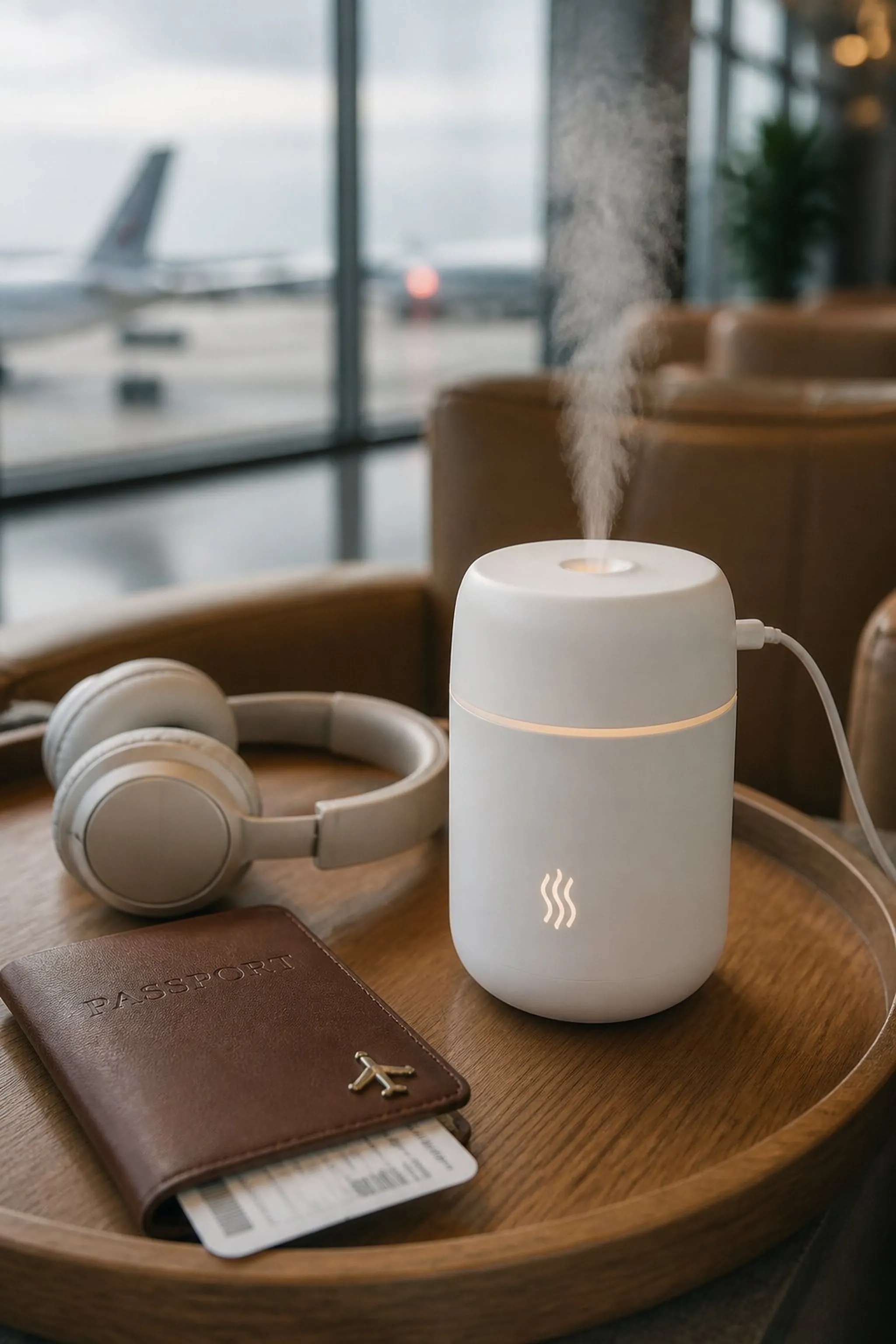 Portable aroma diffuser with calming scents