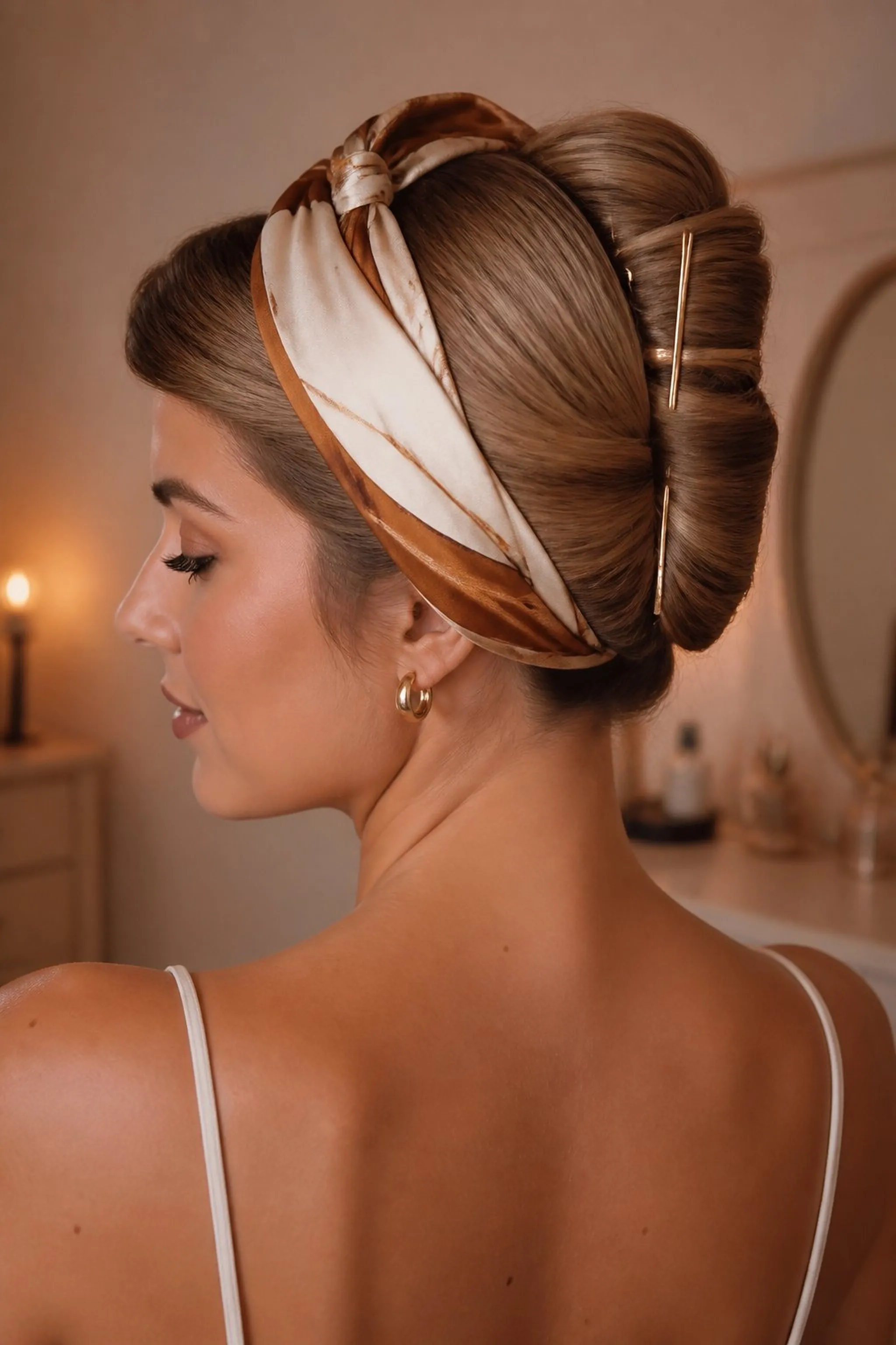 French Roll Sweeps Hair Off Pillow Surface