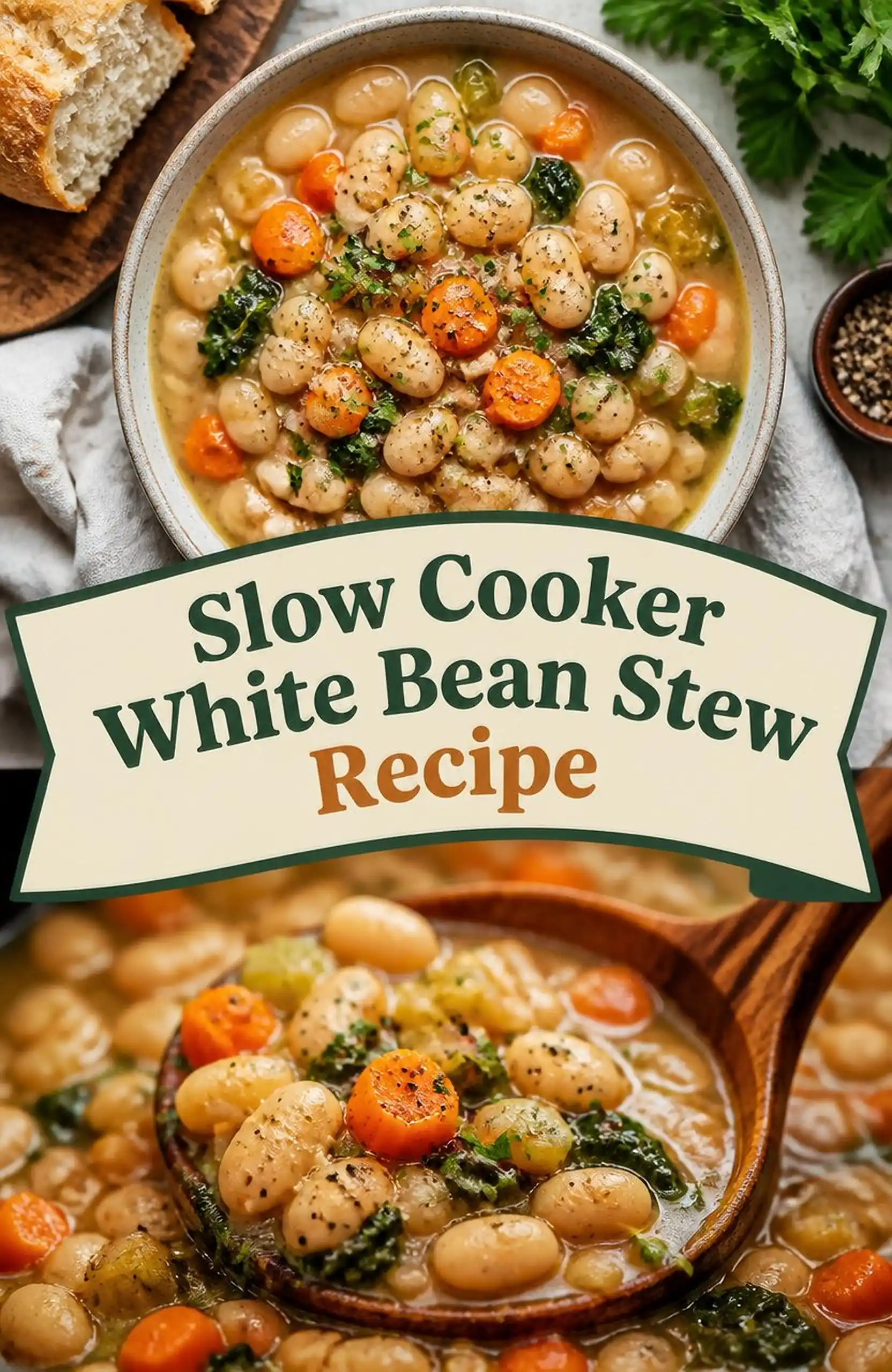 Slow Cooker White Bean Stew Recipe