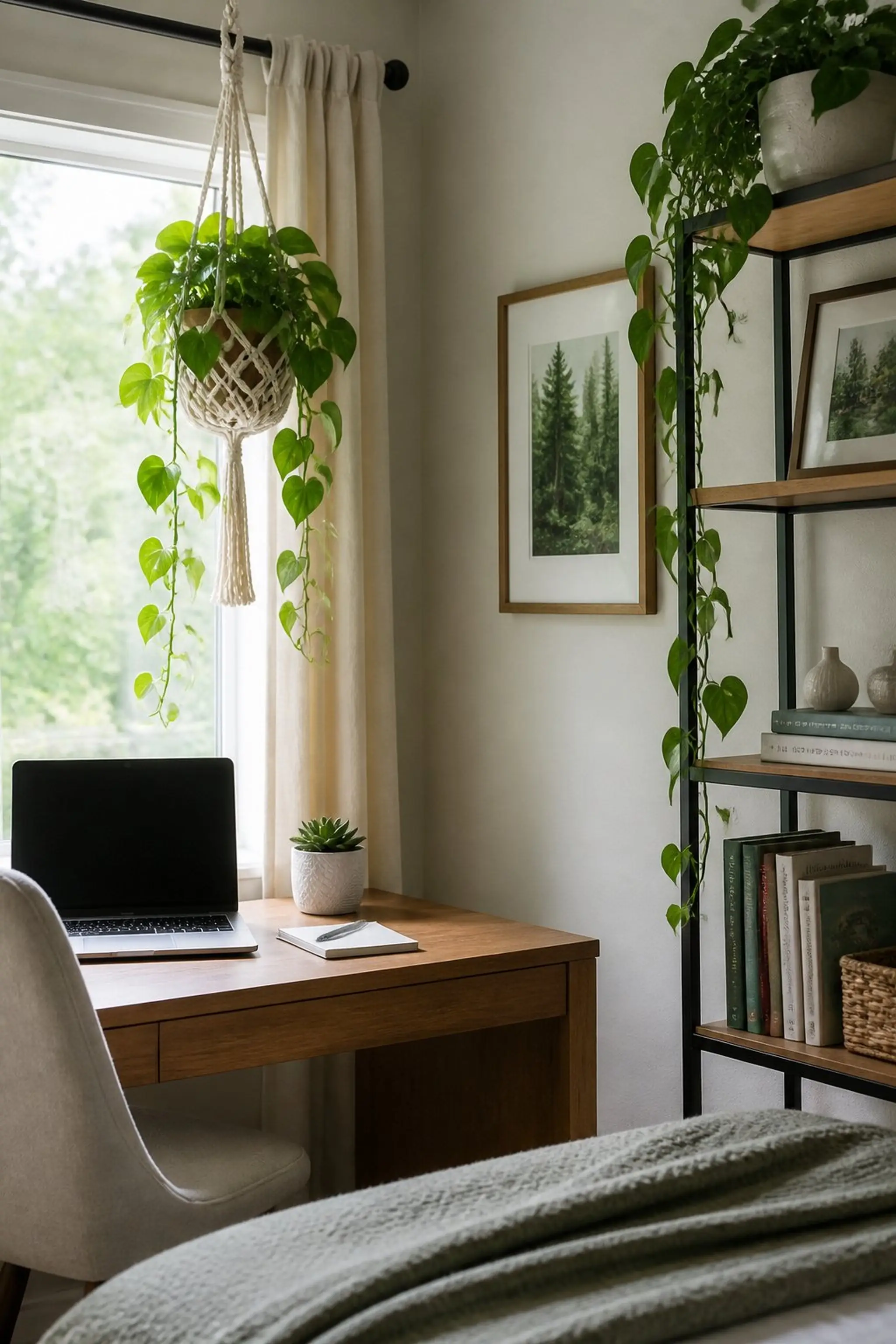 Display greenery to boost mood and air quality