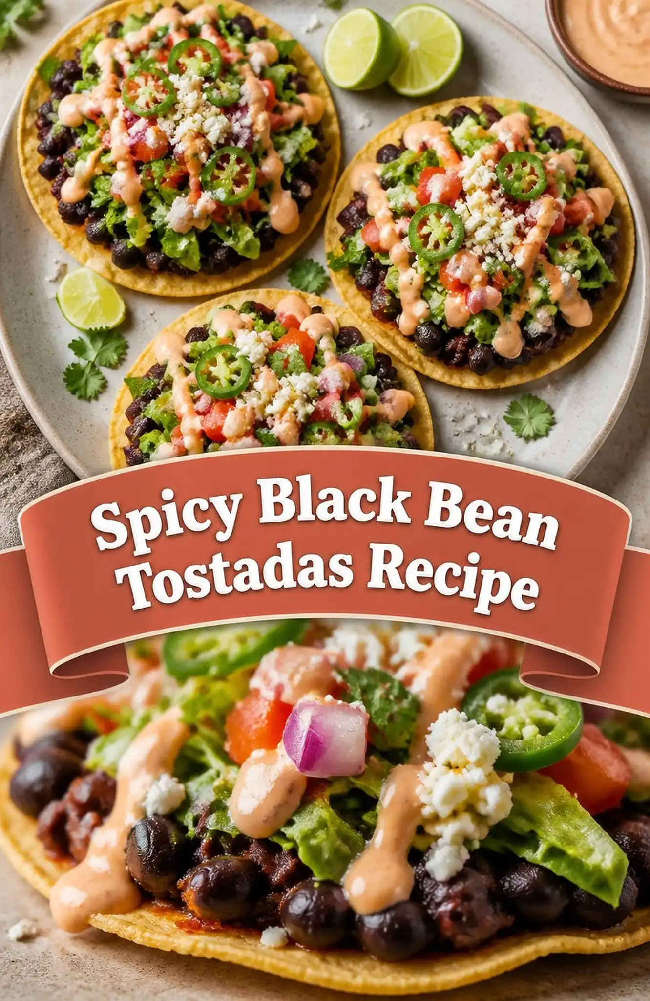 Spicy Black Bean Tostadas Recipe