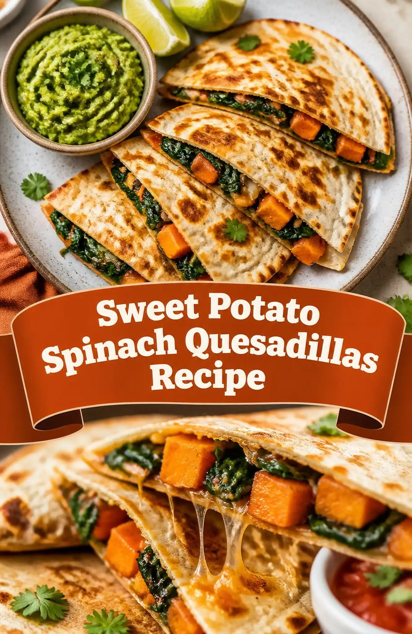 Sweet Potato Spinach Quesadillas Recipe