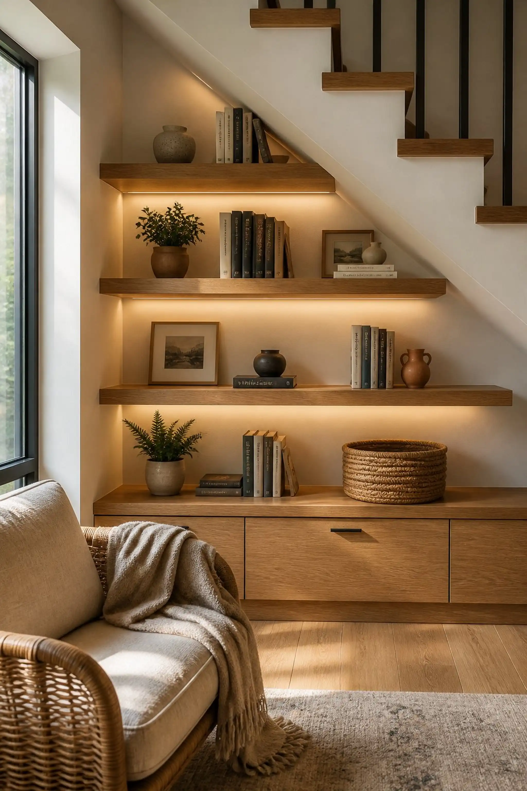 Built-In Shelves Make Small Spaces Pop