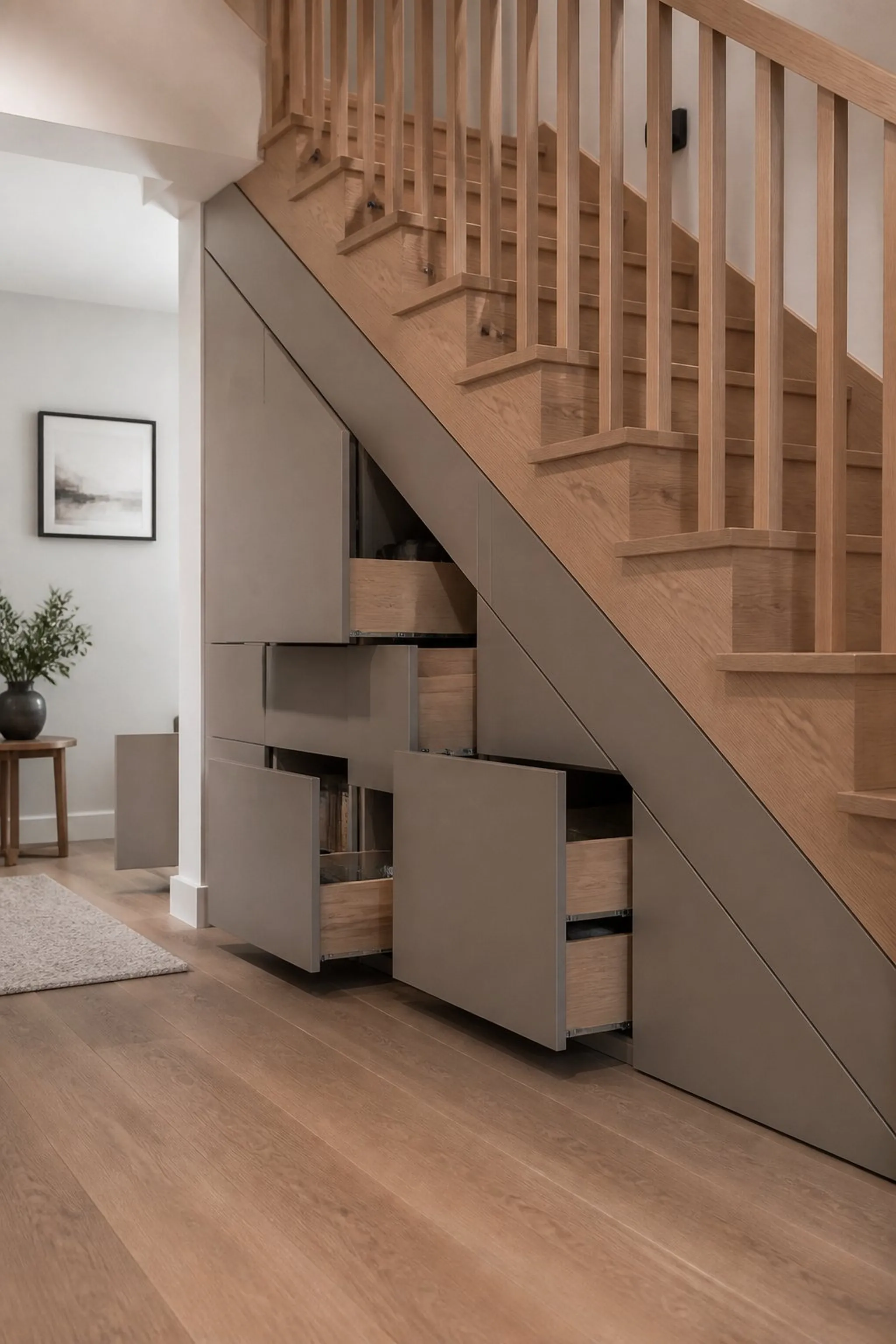 Hidden Storage Drawers Slide Out Smoothly