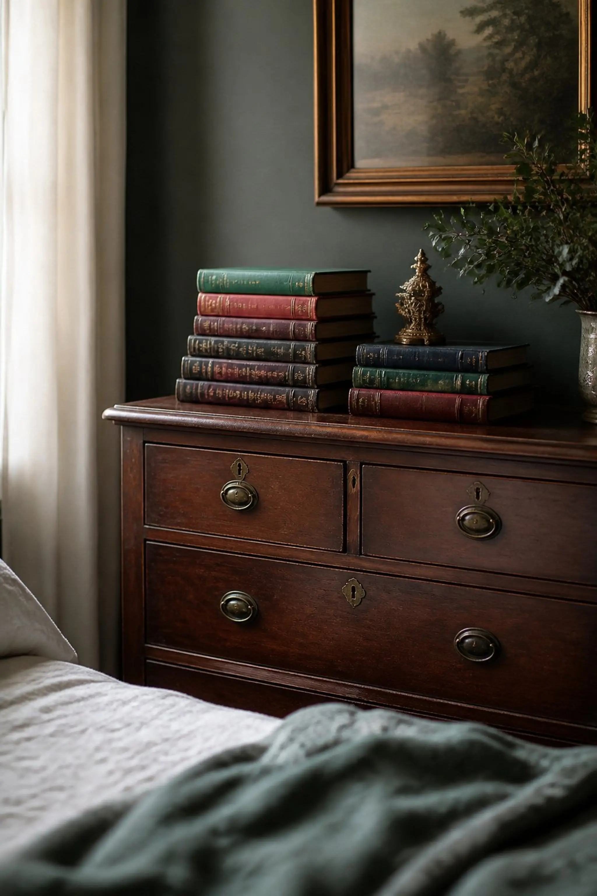 Use vintage books to add layers and color